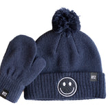 Smiley Pom Pom Hat