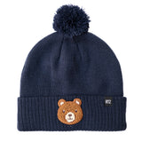 Teddy Bear Patch Pom Pom Hat