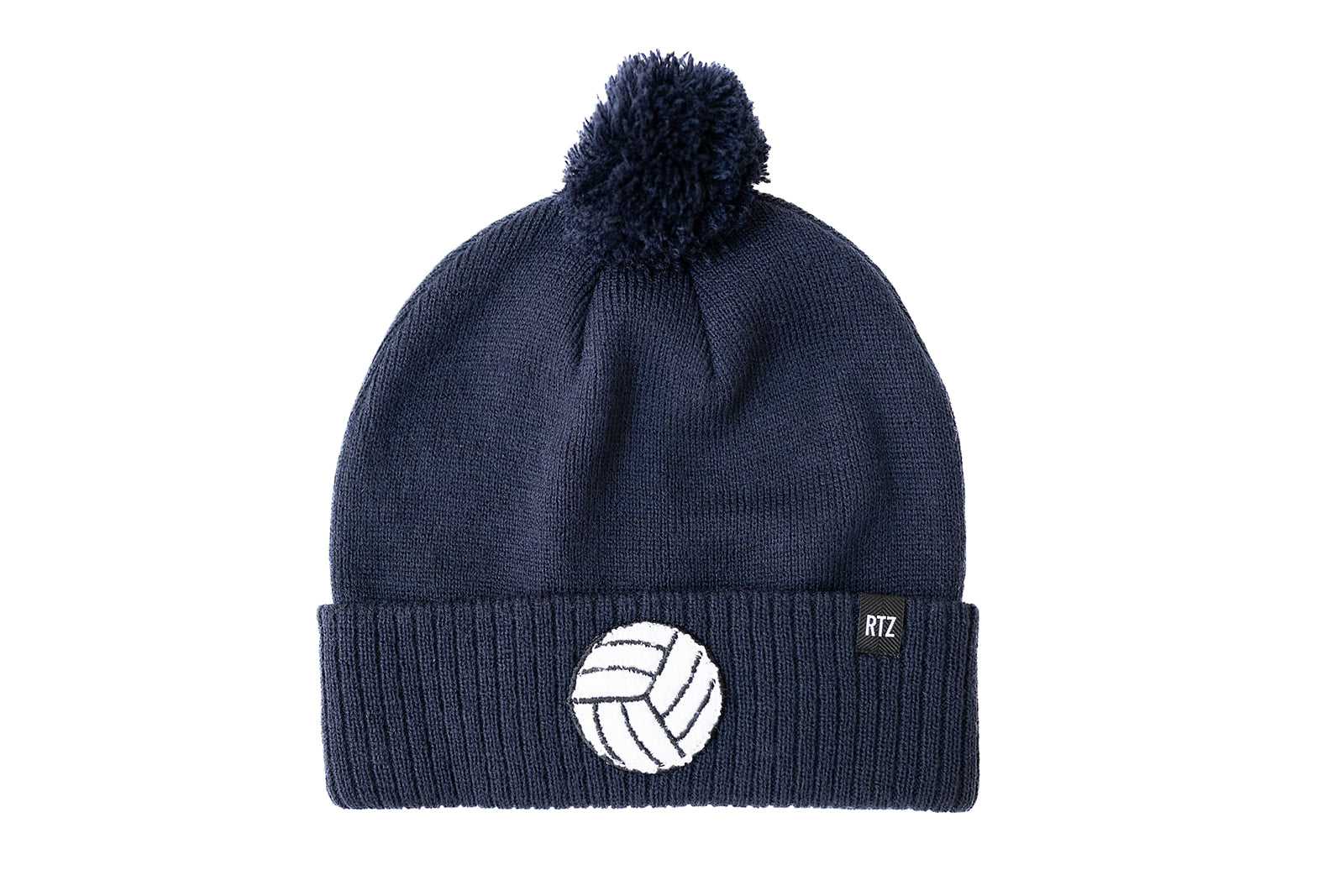 Navy Volleyball Pom Pom