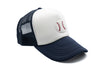 Navy &amp; White Foam Trucker Terry Baseball Hat