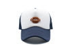 Navy &amp; White Foam Trucker Terry Football Hat