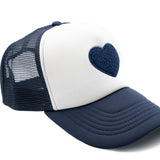 Terry Heart Foam Trucker Hat
