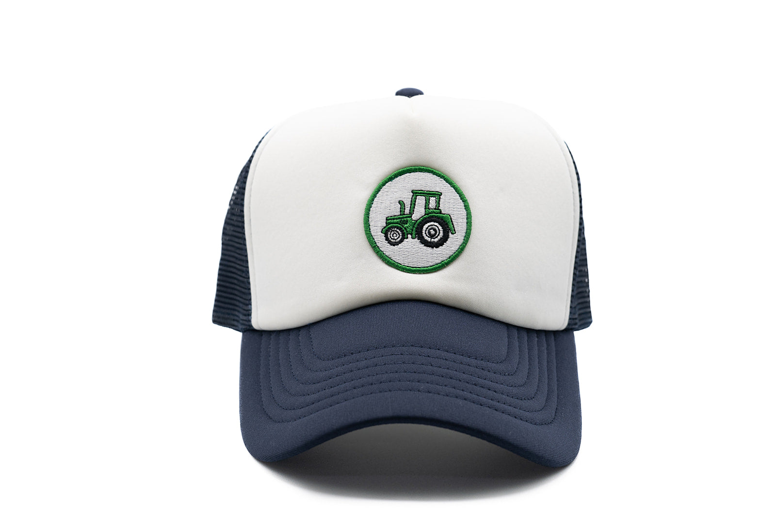Navy & White Foam Trucker Tractor Hat