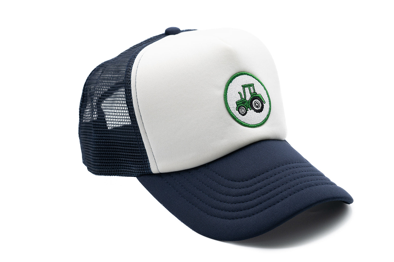 Navy & White Foam Trucker Tractor Hat