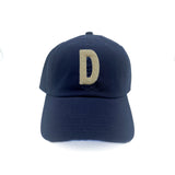 Cream Terry Letter Patch Baseball Hat