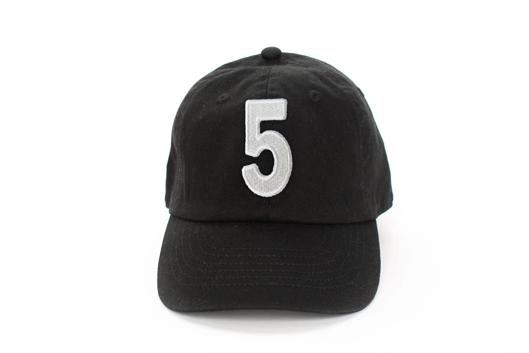 Black Number Baseball Hat