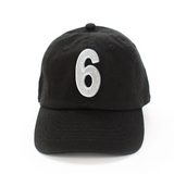 Black Number Baseball Hat