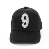 Black Number Baseball Hat