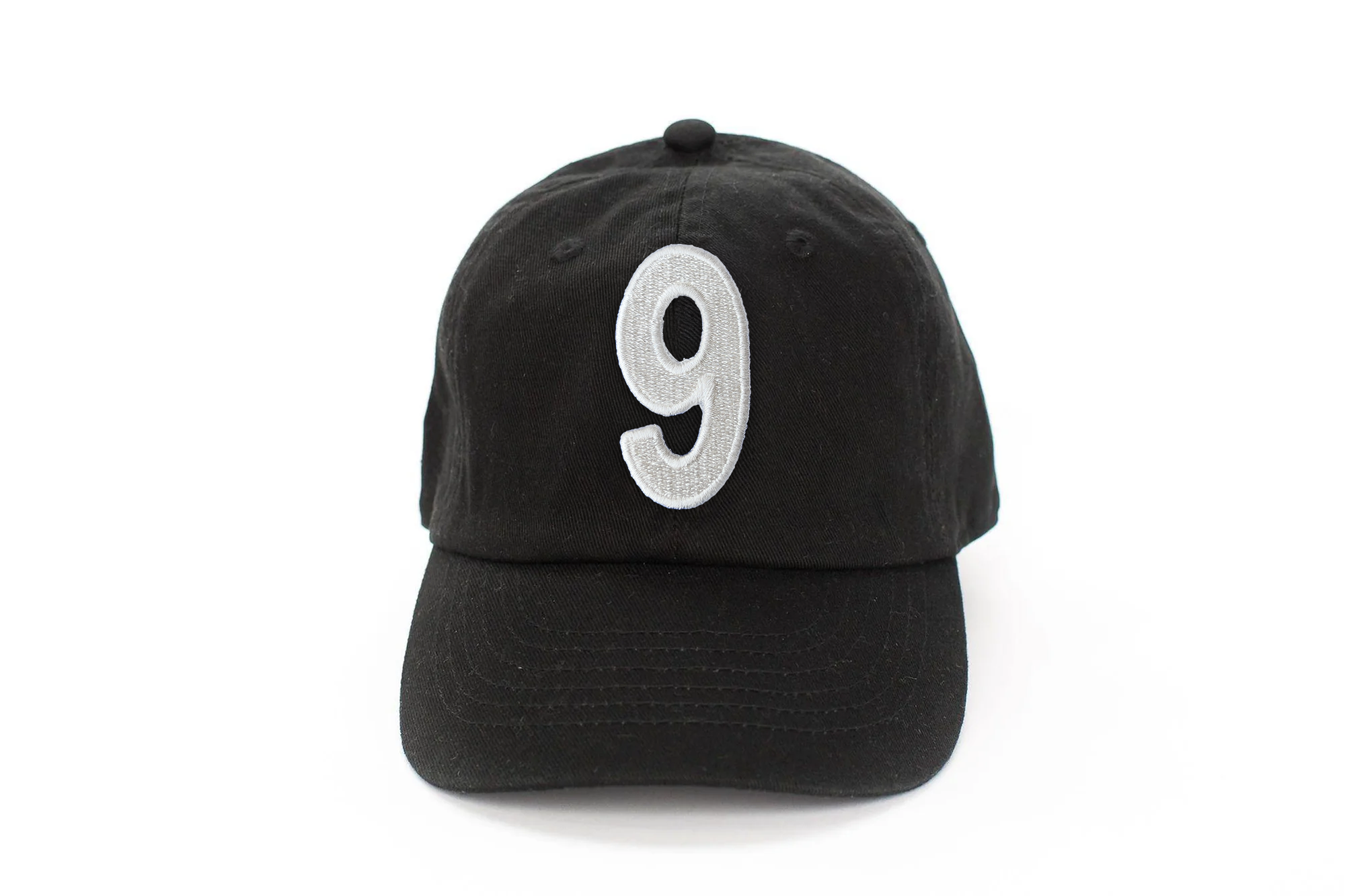 Black Number Baseball Hat