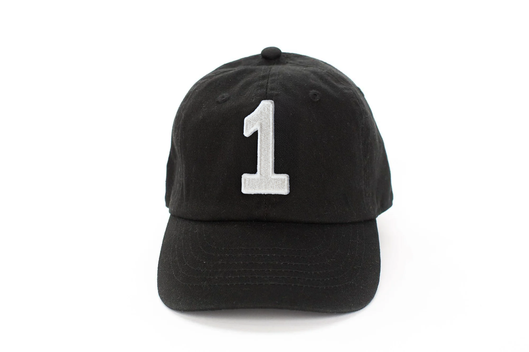 Black Number Baseball Hat