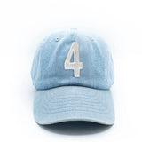 Denim Number Baseball Hat