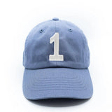 Dusty Blue Number Baseball Hat