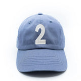 Dusty Blue Number Baseball Hat