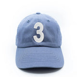 Dusty Blue Number Baseball Hat