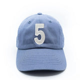 Dusty Blue Number Baseball Hat