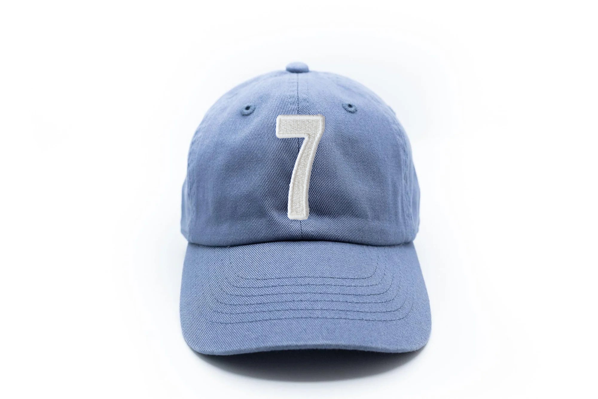 Dusty Blue Number Baseball Hat