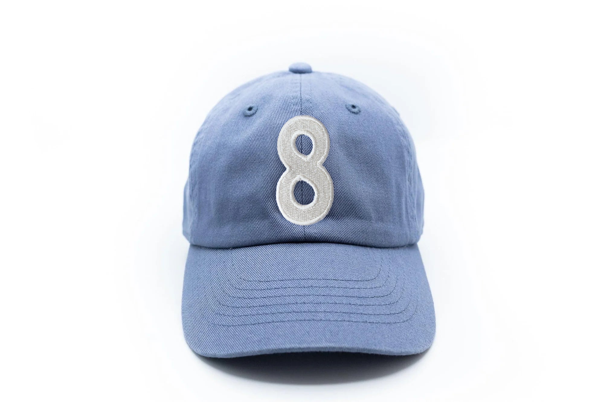 Dusty Blue Number Baseball Hat
