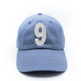 Dusty Blue Number Baseball Hat