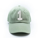 Dusty Sage Number Baseball Hat