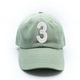 Dusty Sage Number Baseball Hat