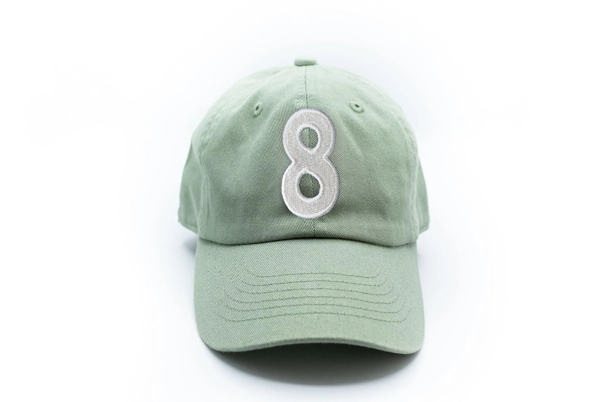 Dusty Sage Number Baseball Hat