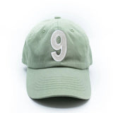 Dusty Sage Number Baseball Hat