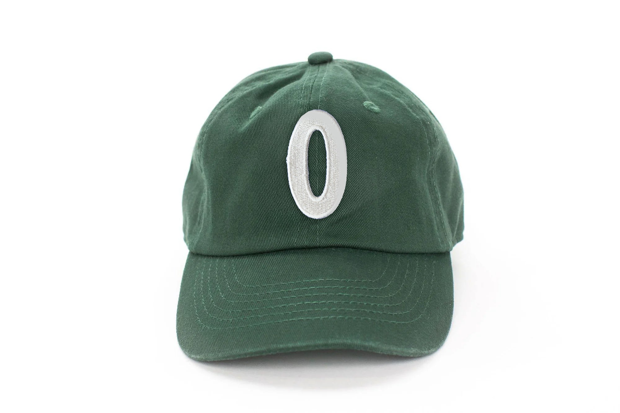 Hunter Green  Number Baseball Hat