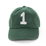 Hunter Green  Number Baseball Hat
