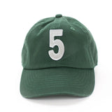 Hunter Green  Number Baseball Hat