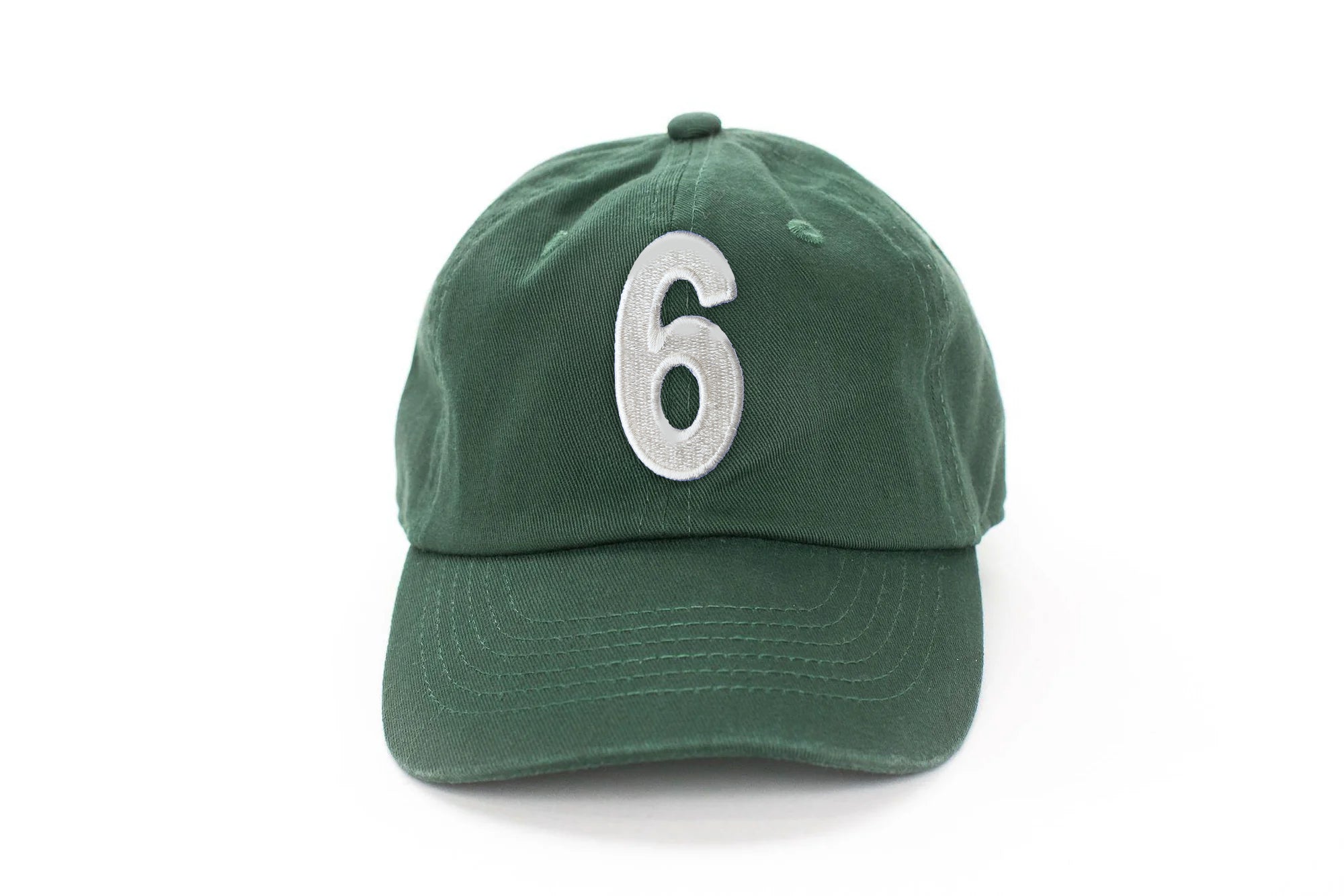 Hunter Green  Number Baseball Hat