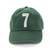 Hunter Green  Number Baseball Hat