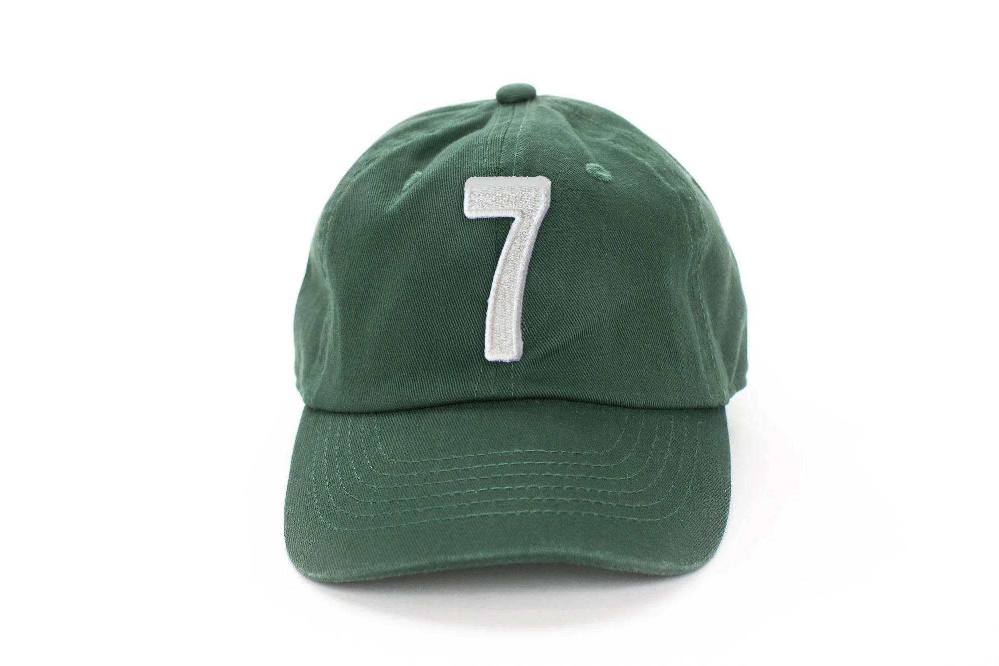 Hunter Green  Number Baseball Hat