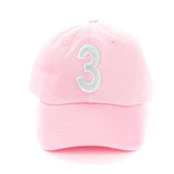 Light Pink Number Baseball Hat