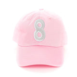 Light Pink Number Baseball Hat