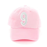 Light Pink Number Baseball Hat