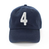 Navy Number Baseball Hat