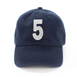 Navy Number Baseball Hat