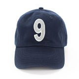Navy Number Baseball Hat