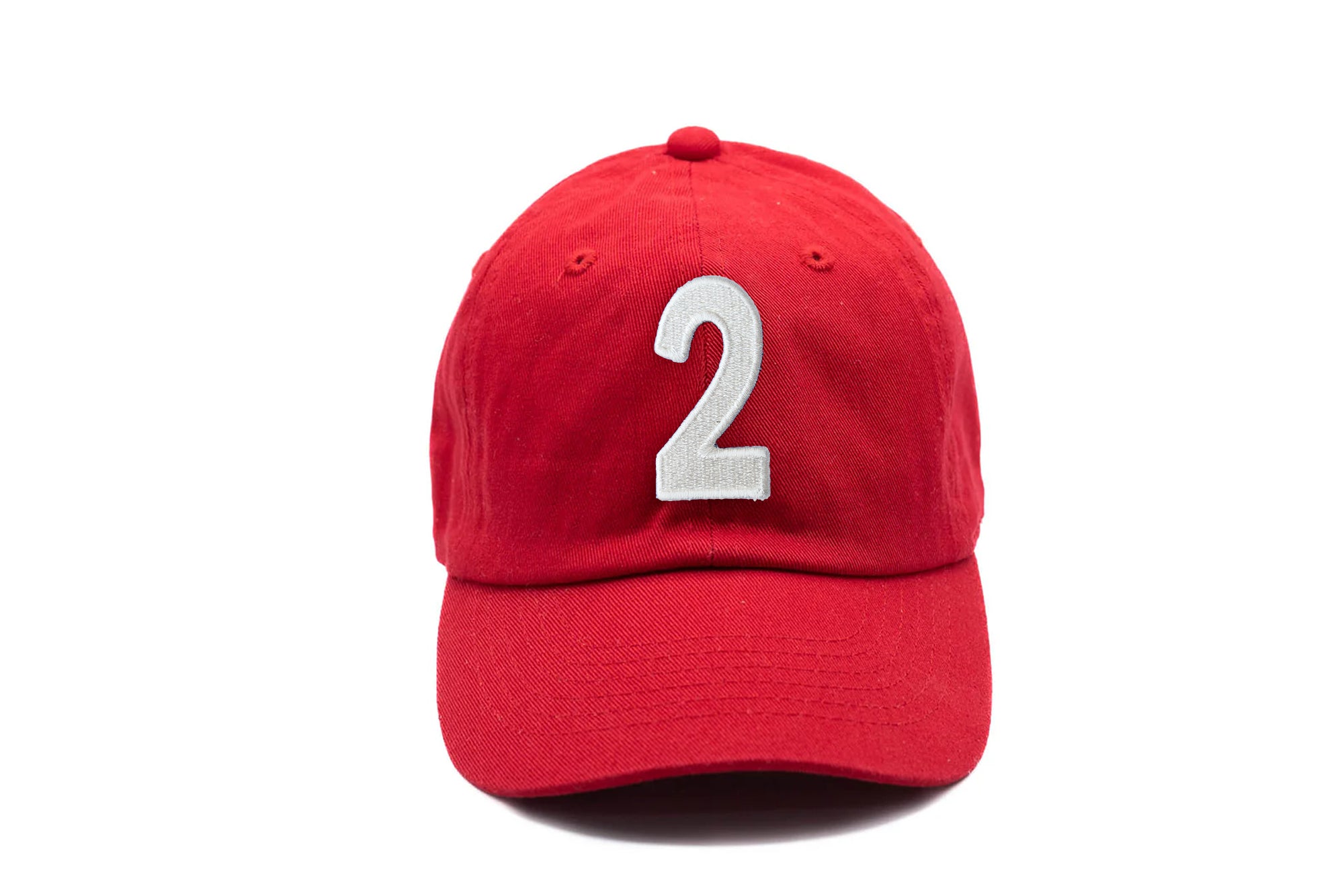 Red Number Baseball Hat