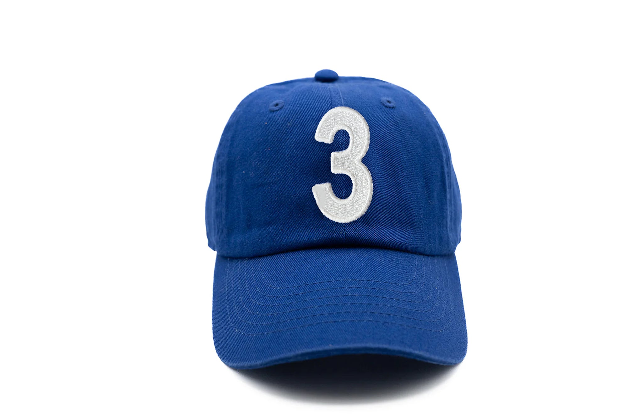 Royal Blue Number Baseball Hat