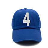 Royal Blue Number Baseball Hat