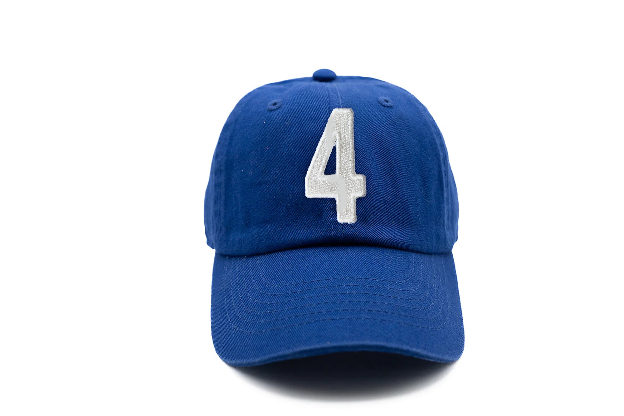 Royal Blue Number Baseball Hat
