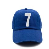 Royal Blue Number Baseball Hat