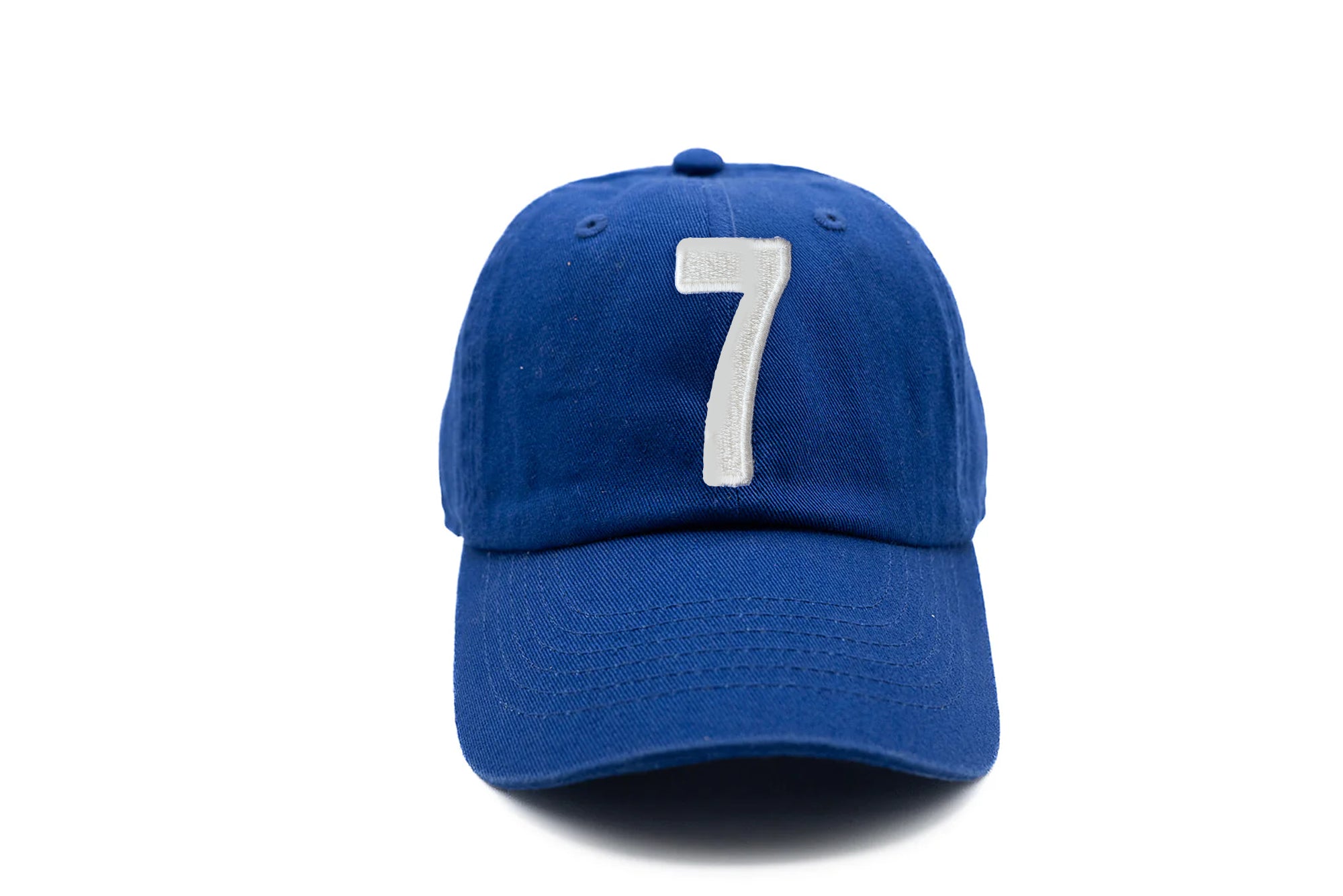 Royal Blue Number Baseball Hat