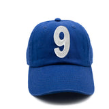 Royal Blue Number Baseball Hat