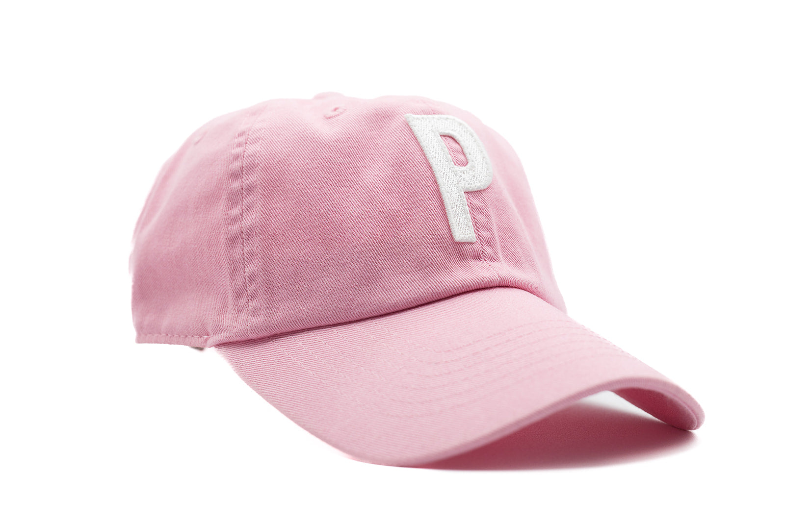Light Pink Letter Ponytail Hat