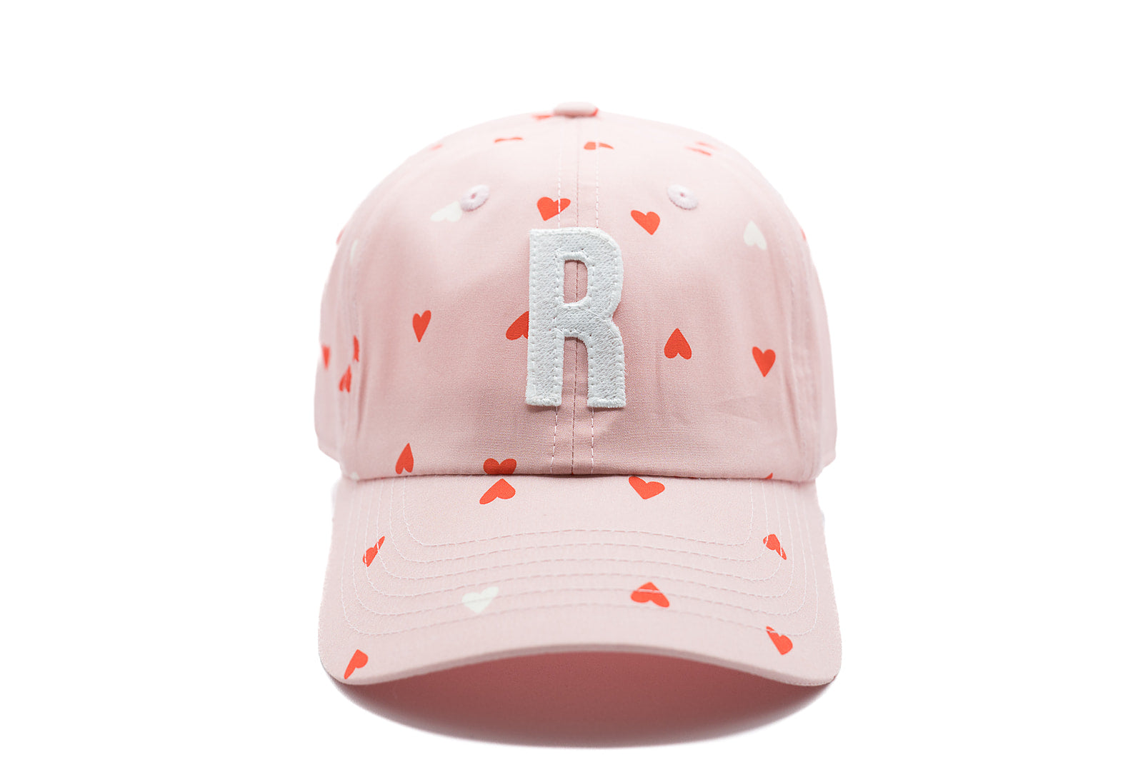 Pink Hearts Letter Baseball Hat