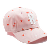 Pink Hearts Letter Baseball Hat