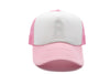 Pink &amp; White Foam Letter Trucker Hat
