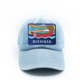 Michigan Postcard Baseball Hat